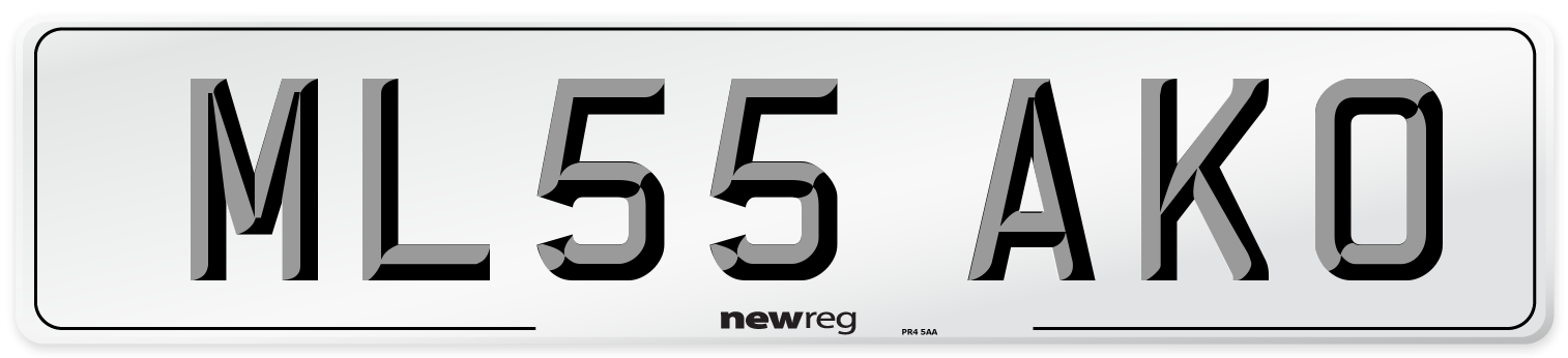 ML55 AKO Number Plate from New Reg
